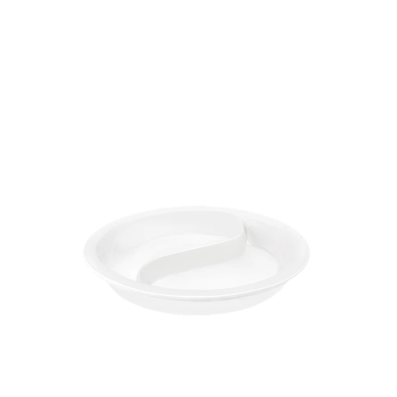 Qab Wilmax Gastronorm 997208, dairəvi, 38.5 sm, farfor, ağ