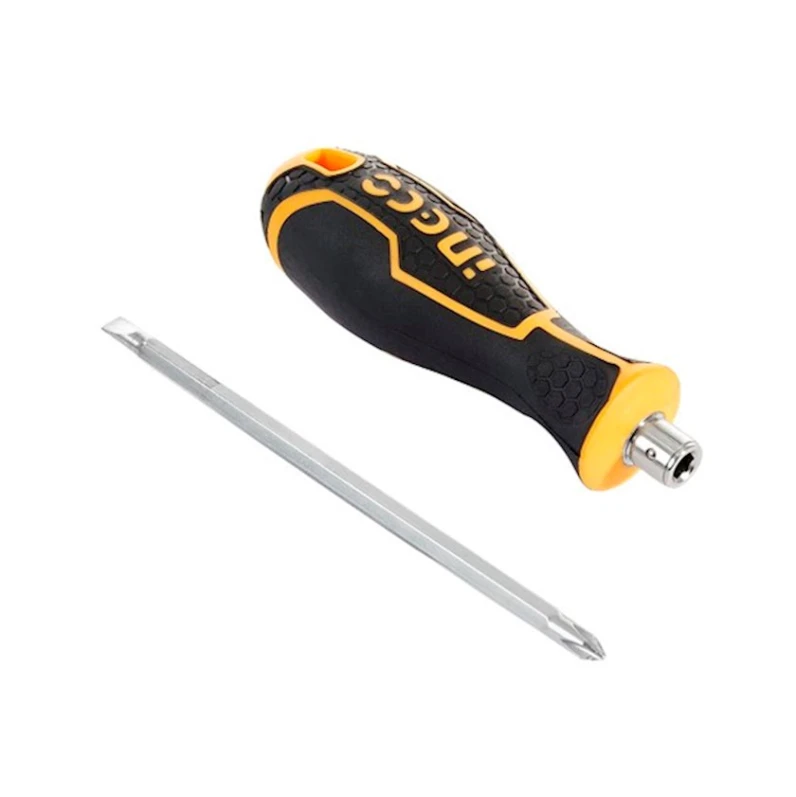 Отвертка Ingco двухсторонняя SL5+PH1 135 мм