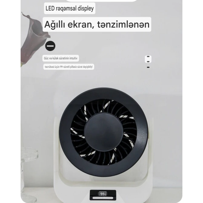 Çəhrayı rəngdə masaüstü, avtomobil üçün uyğun, USB batareyası masaüstü fan / mini ventilyator Çəhrayı rəngdə masaüstü, avtomobil üçün uyğun, USB batareyası masaüstü fan / mini ventilyator