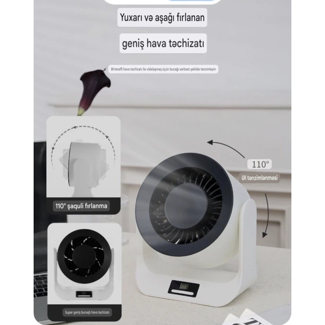 Çəhrayı rəngdə masaüstü, avtomobil üçün uyğun, USB batareyası masaüstü fan / mini ventilyator Çəhrayı rəngdə masaüstü, avtomobil üçün uyğun, USB batareyası masaüstü fan / mini ventilyator