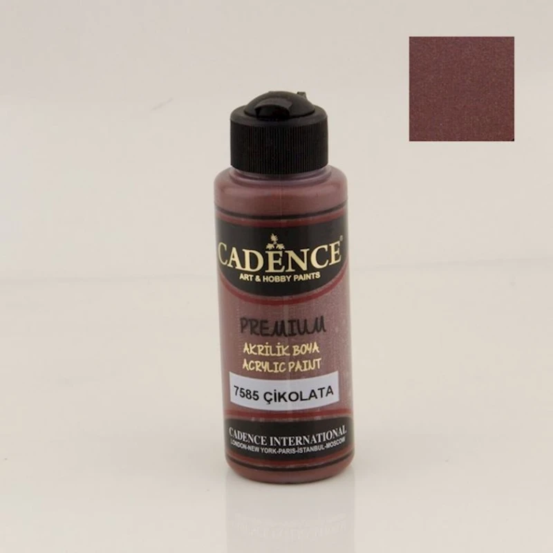 Декоративная акриловая краска Cadence Premium Acrylic Paint 7585 Chocolate, Шоколадный, 120 мл