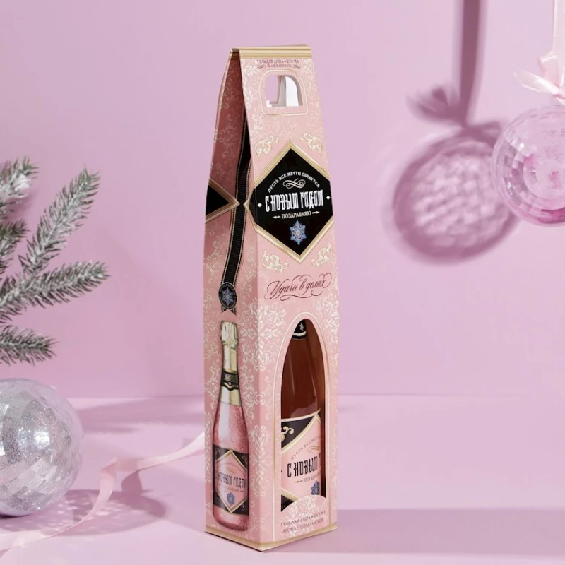 Гель для душа Чистое счастье С Новым годом аромат шампанского 250 мл