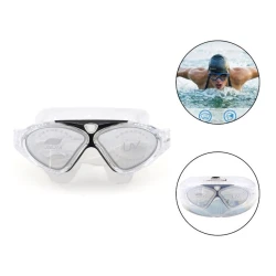 Üzgüçülük üçün eynək Jiejia 02, silikon, şəffaf