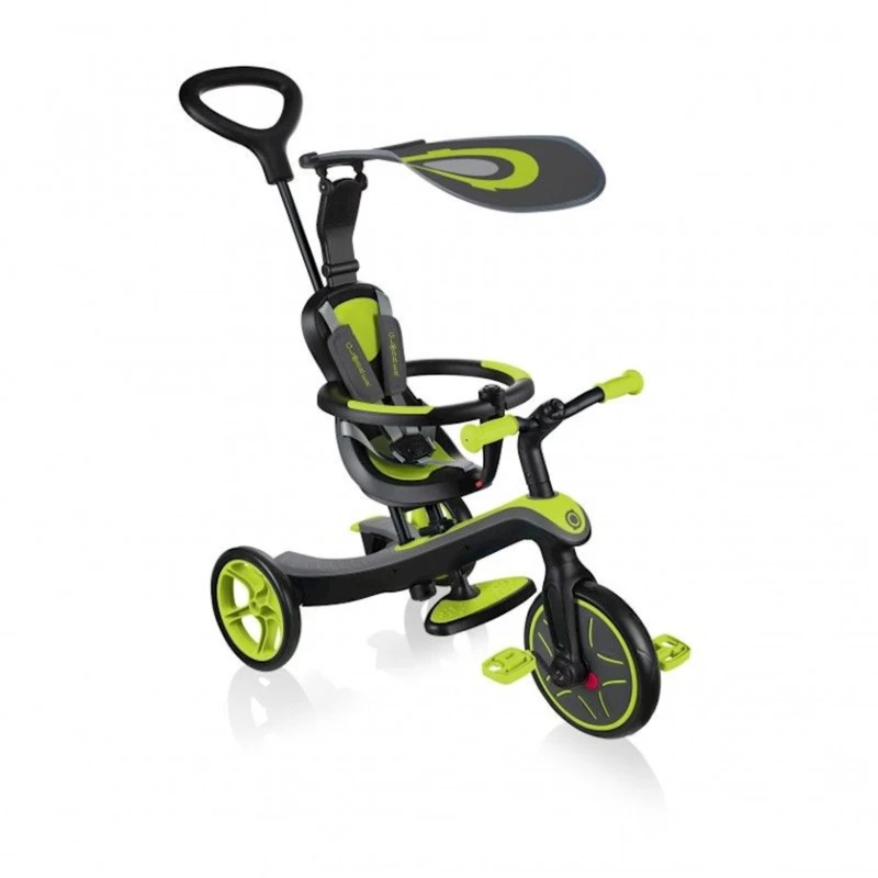 Трехколесный велосипед Globber Explorer Trike 4 in 1 Lime Green Трехколесный велосипед Globber Explorer Trike 4 in 1 Lime Green