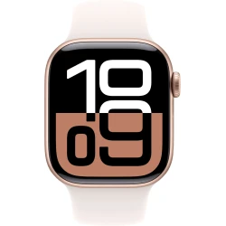 Ağıllı saat Apple Watch Series 10 GPS 46mm Rose Gold Aluminium Case with Light Blush Sport Band - M/L (Rəsmi zəmanət)