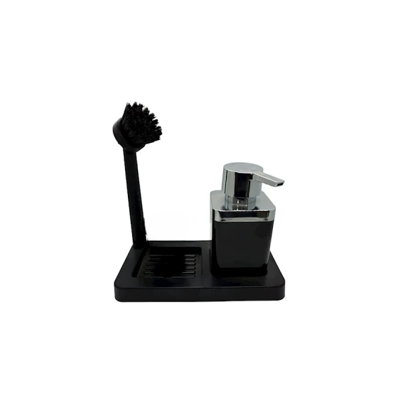 Кухонный дозатор Maxel Atlantik Y-383, черный, 13x21 см