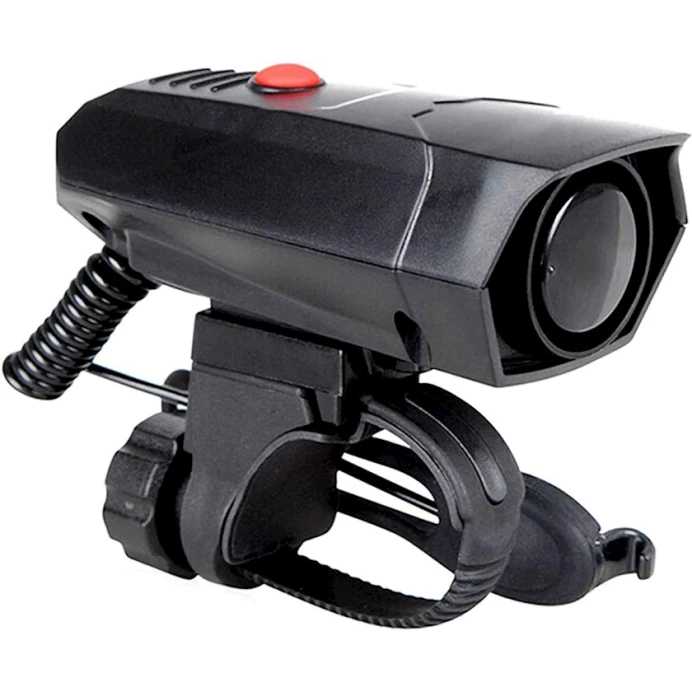 Сигнал для велосипеда 0019, электронный, пластик, черный