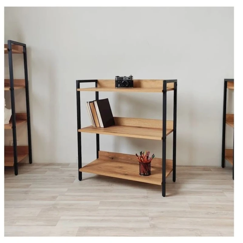 Стеллаж 3563_LoftAlisLongVotan, 70x30x79 см, ЛДСП, коричневый Стеллаж 3563_LoftAlisLongVotan, 70x30x79 см, ЛДСП, коричневый