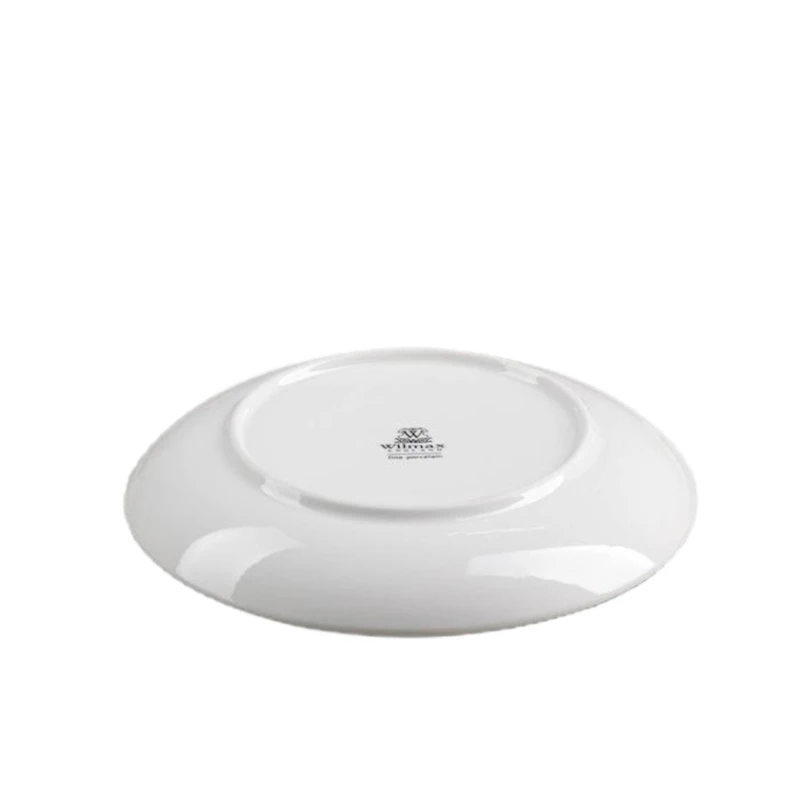 Тарелка Wilmax Scratch WL-668113/A, круглая, диаметр 23 см, farfor, желтый/коричневый