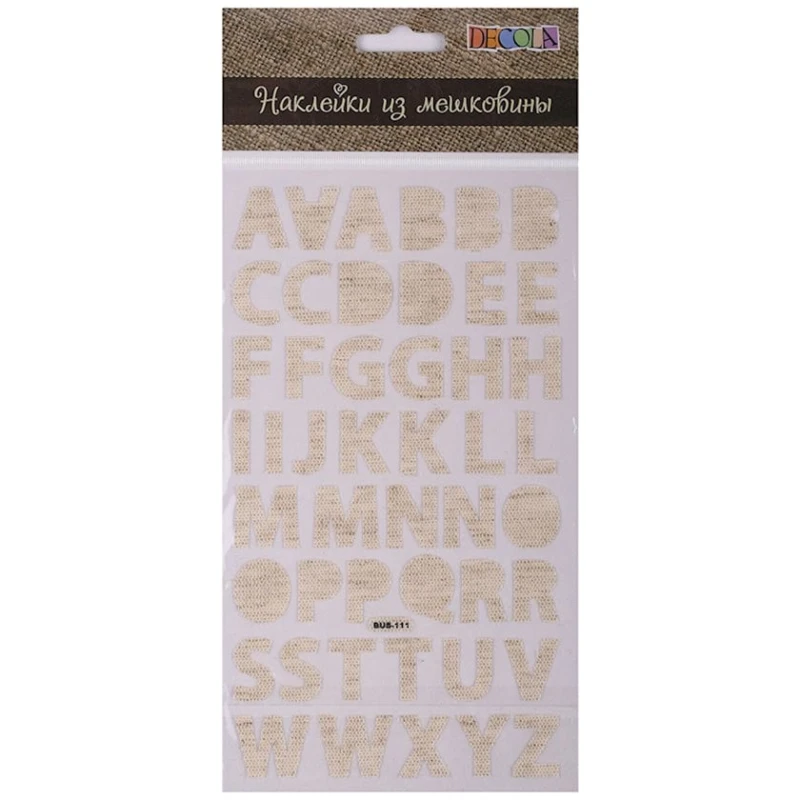Наклейки из мешковины Decola 11, 47 шт Наклейки из мешковины Decola 11, 47 шт
