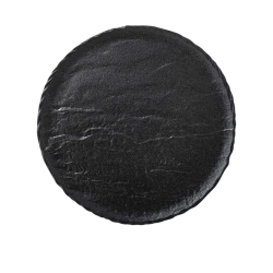 Тарелка Wilmax Slatestone WL‑661124/A, круглая, диаметр 28 см, фарфор, черный Тарелка Wilmax Slatestone WL‑661124/A, круглая, диаметр 28 см, фарфор, черный