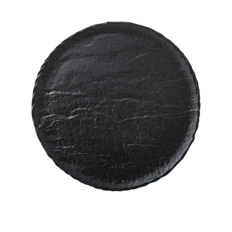Тарелка Wilmax Slatestone WL‑661124/A, круглая, диаметр 28 см, фарфор, черный Тарелка Wilmax Slatestone WL‑661124/A, круглая, диаметр 28 см, фарфор, черный