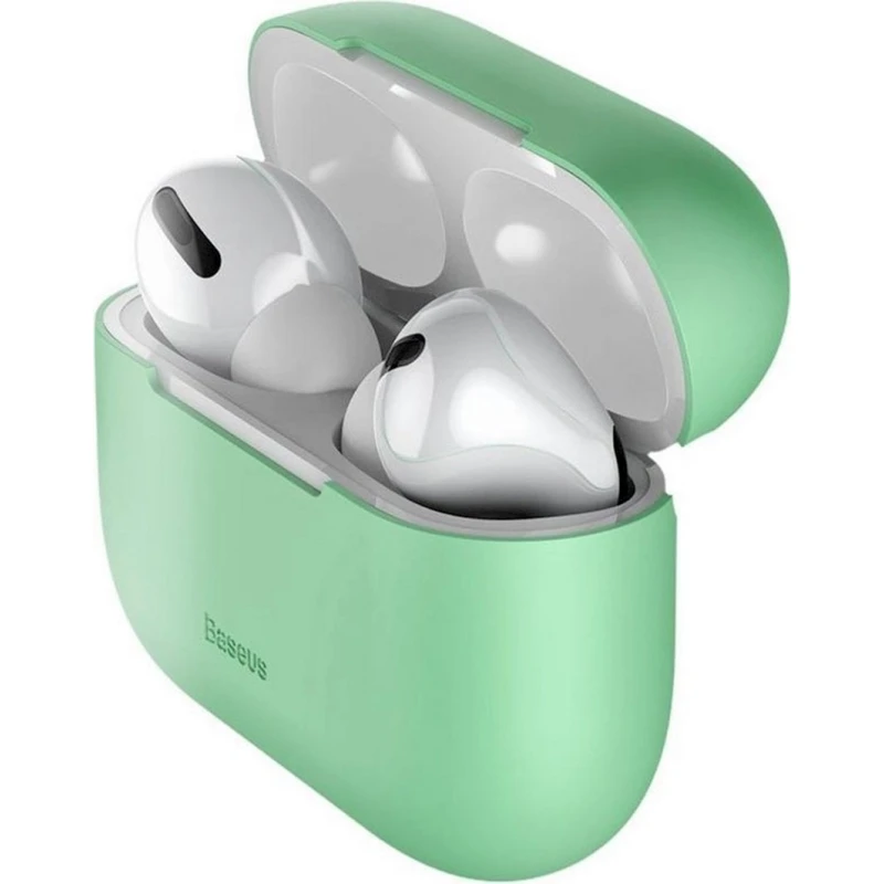Чехол для наушников Baseus Super Thin Silica Gel Case для Apple AirPods Pro, Green