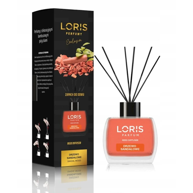 Ароматический диффузор Loris Parfum Sandalwood, 120 мл, красный Ароматический диффузор Loris Parfum Sandalwood, 120 мл, красный