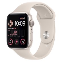 Smart-saat Apple Watch SE 2022 GPS 44mm Starlight Aluminium Case with Starlight Sport Band Regular (MNJX3RB/A)