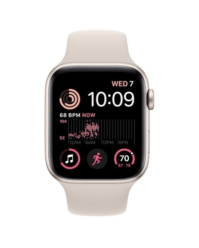 Smart-saat Apple Watch SE 2022 GPS 44mm Starlight Aluminium Case with Starlight Sport Band Regular (MNJX3RB/A)
