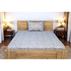 Yataq dəsti Luxe Cotton 364, mələfə 180x200 sm, yastıq üzü 50х70 sm 2 əd, ikinəfərlik, pambıq, boz