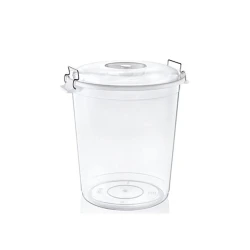 Ведро для бобовых Hobby life, прозрачный, пластик, 42.4x48.5x49 см, 45 л