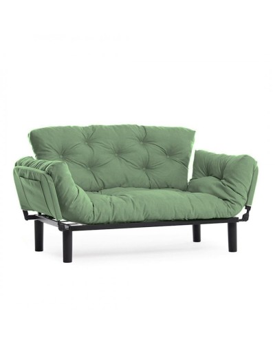 Divan Futon Nitta RS023, 85x70x155 sm, yaşıl