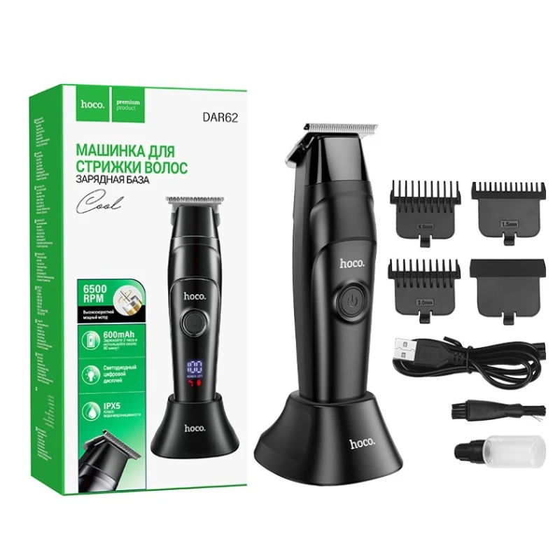 Машинка для стрижки волос Hoco DAR62 Black