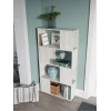 Стеллаж 3563_StellajloftDubWhite, 142х75х25.6 см, ЛДСП, белый Стеллаж 3563_StellajloftDubWhite, 142х75х25.6 см, ЛДСП, белый