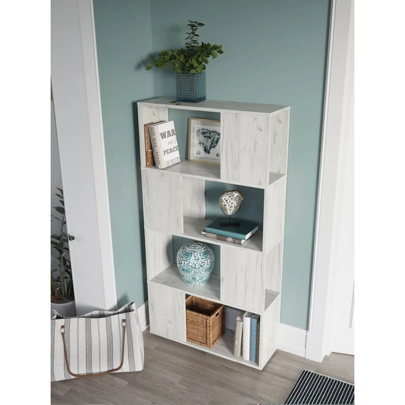 Стеллаж 3563_StellajloftDubWhite, 142х75х25.6 см, ЛДСП, белый Стеллаж 3563_StellajloftDubWhite, 142х75х25.6 см, ЛДСП, белый