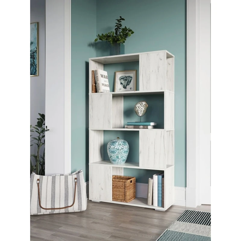 Стеллаж 3563_StellajloftDubWhite, 142х75х25.6 см, ЛДСП, белый Стеллаж 3563_StellajloftDubWhite, 142х75х25.6 см, ЛДСП, белый