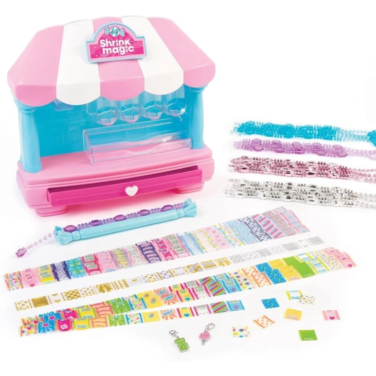 Qolbaqların hazırlanması üçün dəst Make it Real Shrink Magic Candy Shop, 8+ yaş Qolbaqların hazırlanması üçün dəst Make it Real Shrink Magic Candy Shop, 8+ yaş