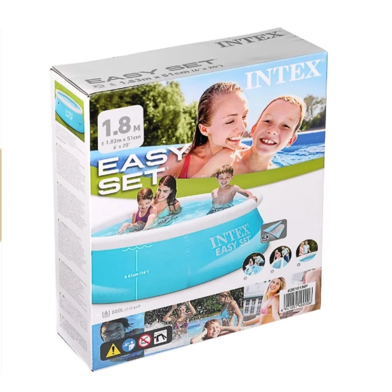 Надувной бассейн Intex HRT6684, 183x51 см, 900 л, синий