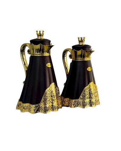 Termos-səhəng Najib NJ16, plastik, şüşə, 1 l + 0.7 l, qara, 2 ədəd