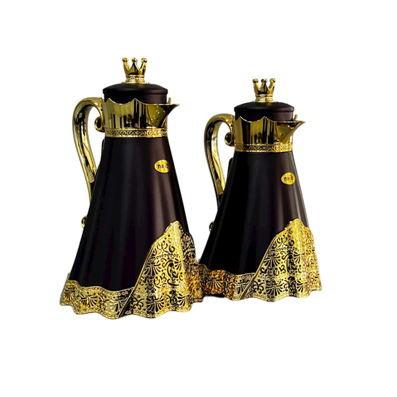 Термокувшин Najib NJ16, пластик, стекло, 1 л + 0.7 л, черный, 2 шт Термокувшин Najib NJ16, пластик, стекло, 1 л + 0.7 л, черный, 2 шт