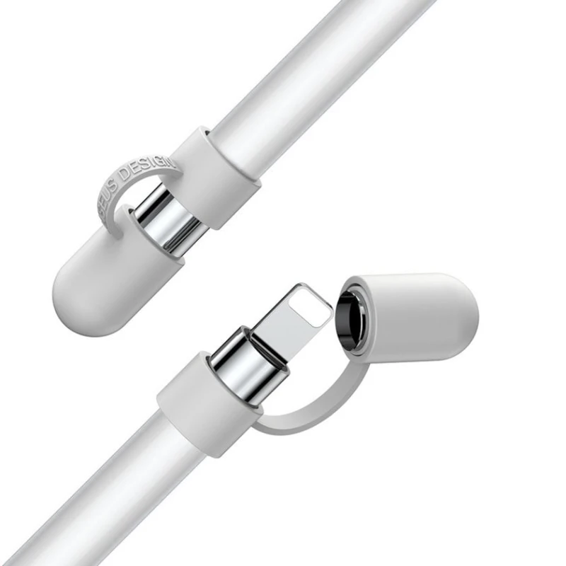 Держатель Baseus Apple Pencil Silicone Holder, Белый Держатель Baseus Apple Pencil Silicone Holder, Белый