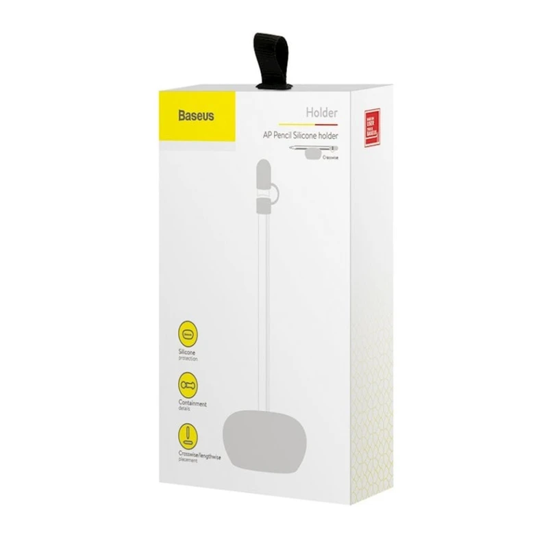 Держатель Baseus Apple Pencil Silicone Holder, Белый Держатель Baseus Apple Pencil Silicone Holder, Белый