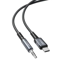 Kabel AUX Acefast C1-08 Type-C to jack 3.5 mm, Boz