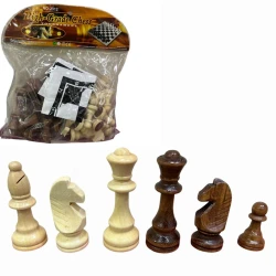 Шахматы NO2312, пластик, белый-коричневый Шахматы NO2312, пластик, белый-коричневый