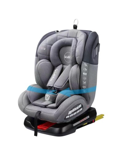 Uşaq avtomobil oturacağı smr746, boz, 0-36 kq, 360° dönmə funksiyası, Isofix sistemi - smr746