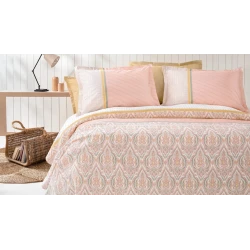 Комплект постельного белья Yataş Macbeth, пике 160x220 см, простыня 100x200x36 см, наволочка 50x70 см, односпальный, хлопок, розовый