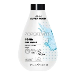 Duş geli Cafe Mimi Super Food Mavi gil və Kokos, 370 ml