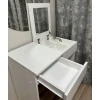Туалетный столик 3563_M2StolMirHalfWh Белый, ЛДСП, 77x42x70 см Туалетный столик 3563_M2StolMirHalfWh Белый, ЛДСП, 77x42x70 см
