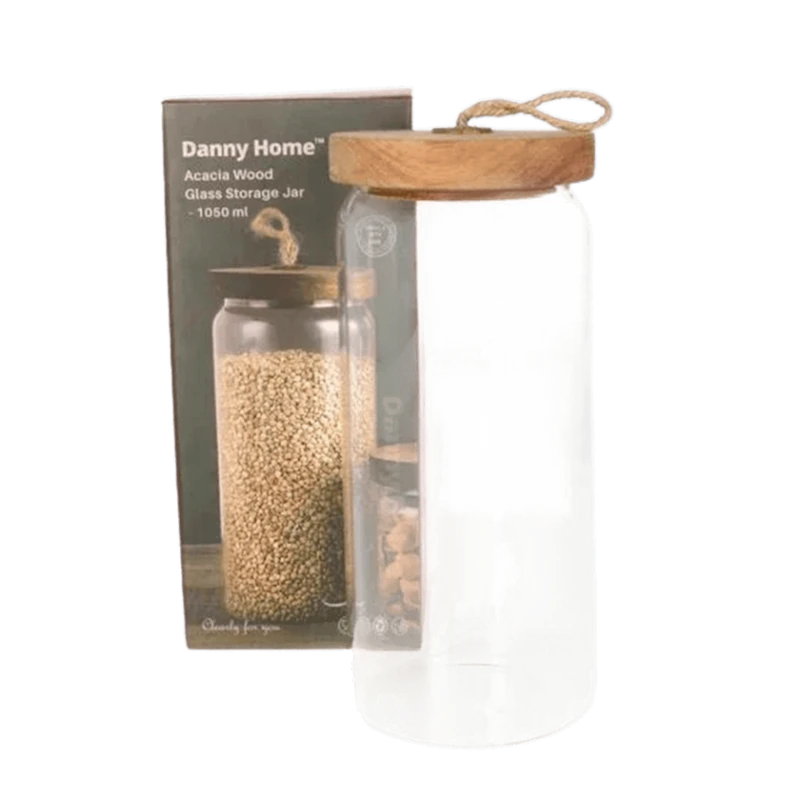 Банка для хранения пищевых продуктов Danny Home 1988-60 стекло, прозрачная, 1050 мл Банка для хранения пищевых продуктов Danny Home 1988-60 стекло, прозрачная, 1050 мл