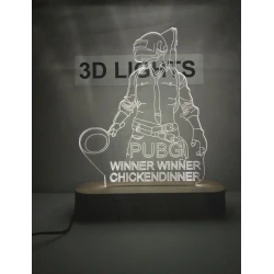 3D-ночник toa01, 20x14 см, белый 3D-ночник toa01, 20x14 см, белый