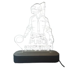 3D-ночник toa01, 20x14 см, белый 3D-ночник toa01, 20x14 см, белый