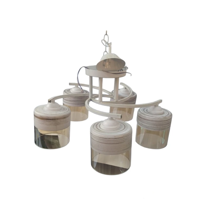 Люстра потолочная 100B55018 48х48x28 см, белая