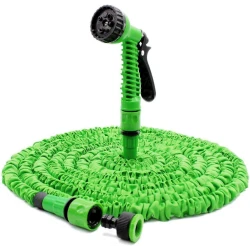 Стрейч-шланг для полива сада с распылителем Magic Hose 15м, зеленый Стрейч-шланг для полива сада с распылителем Magic Hose 15м, зеленый