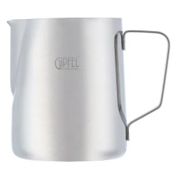 Молочник Gipfel Deluxe 52427, 500 мл, нержавеющая сталь, серебристый Молочник Gipfel Deluxe 52427, 500 мл, нержавеющая сталь, серебристый