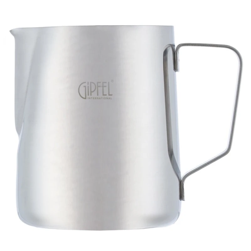 Молочник Gipfel Deluxe 52427, 500 мл, нержавеющая сталь, серебристый Молочник Gipfel Deluxe 52427, 500 мл, нержавеющая сталь, серебристый
