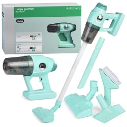 Игрушечный пылесос Happy Gourmet A1011-2, пластик, зеленый Игрушечный пылесос Happy Gourmet A1011-2, пластик, зеленый