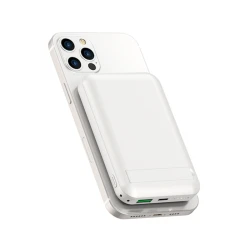 Внешний аккумулятор Wiwu Snap Cune magnetic wireless charging 1000mAh, White