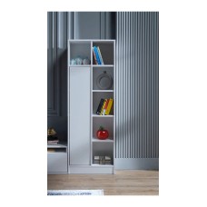 Stellaj Ev Plus 12115608, LDSP, ağ, 176x60x28 sm