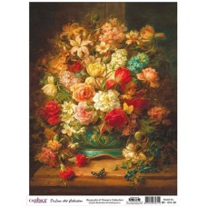 Dekupaj üçün düyü kağızı Cadence A3 Bouquet Of Flowers Collection BF-10 30x42 sm